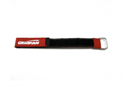 Gemfan Magic Tie Down Anti Skid Battery Strap Red 25 cm x 2 cm